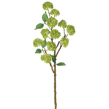 Snowball Stem Green - Artificial floral - tall artificial green filler stems for arrangements
